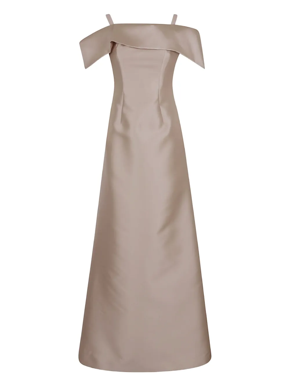 Alberta Ferretti Mouwloze maxi-jurk Beige