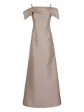 Alberta Ferretti sleeveless maxi dress - Neutrals