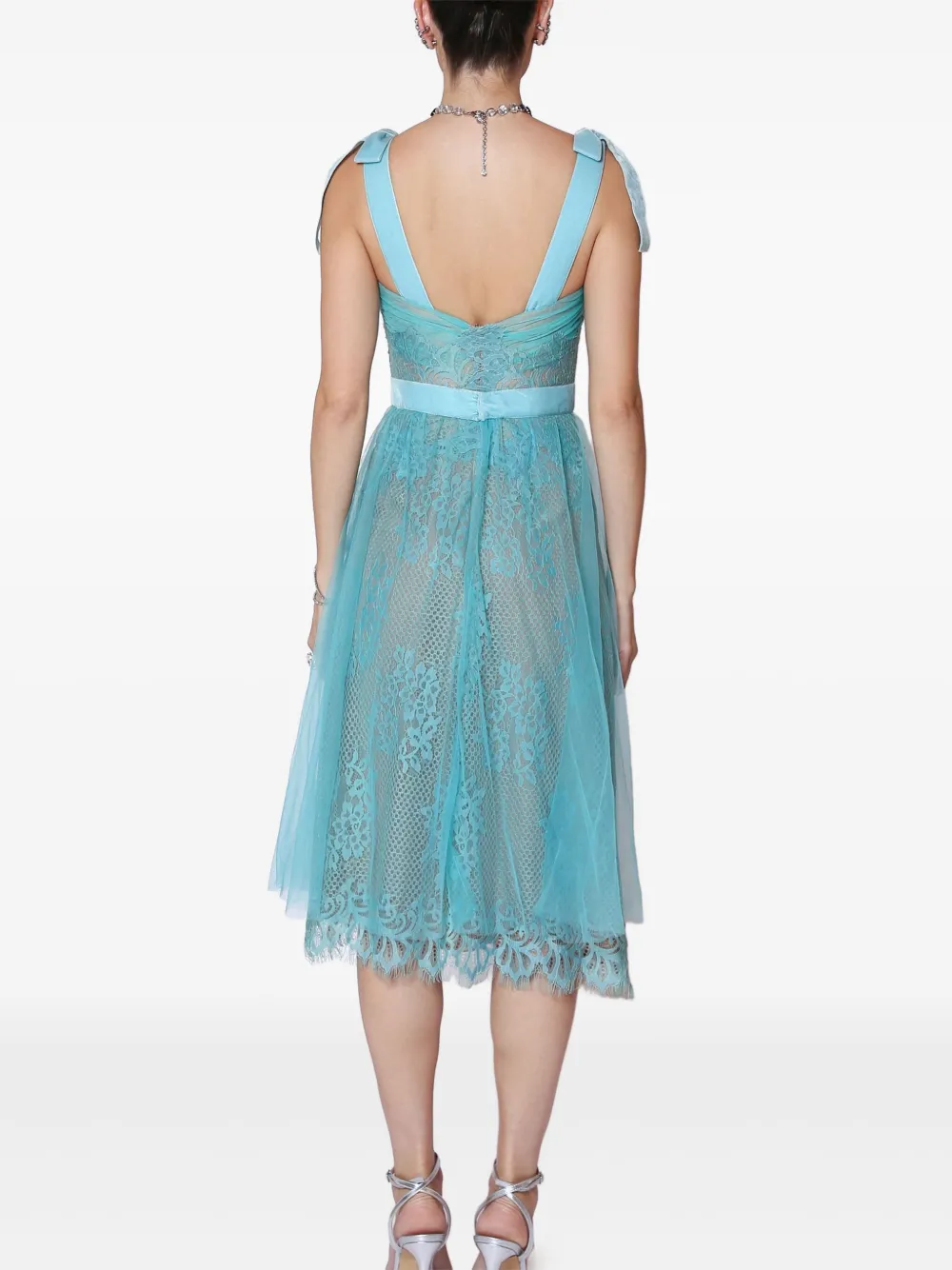 Shop Lethicia Bronstein Iza Dress In Blue