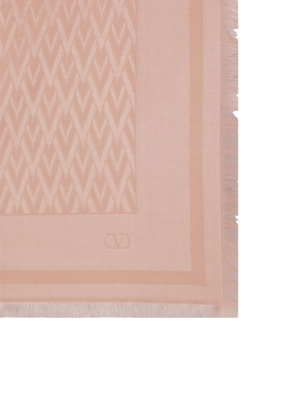 Shop Valentino Toute La V Scarf In Pink