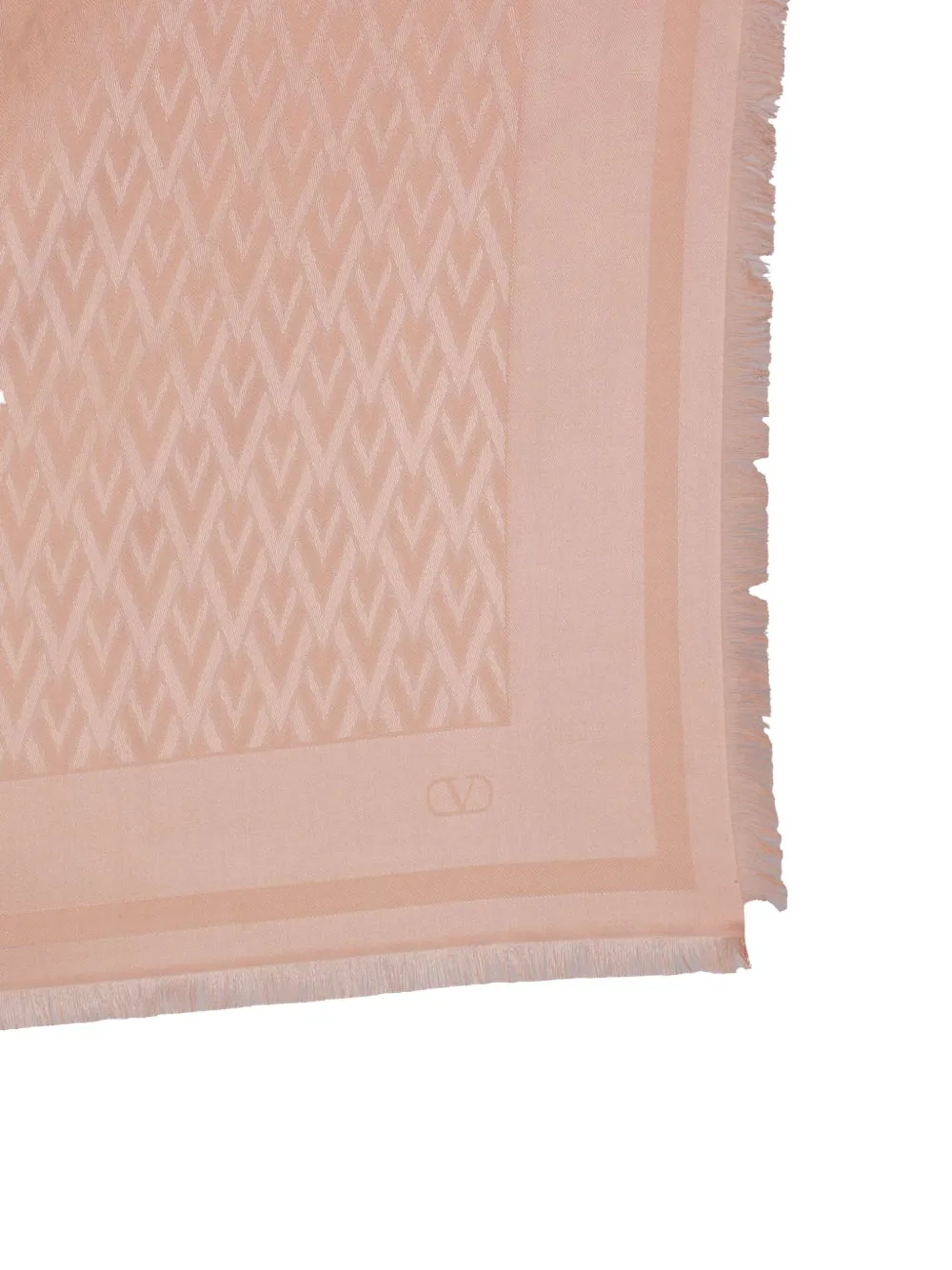 Shop Valentino Toute La V Scarf In Pink