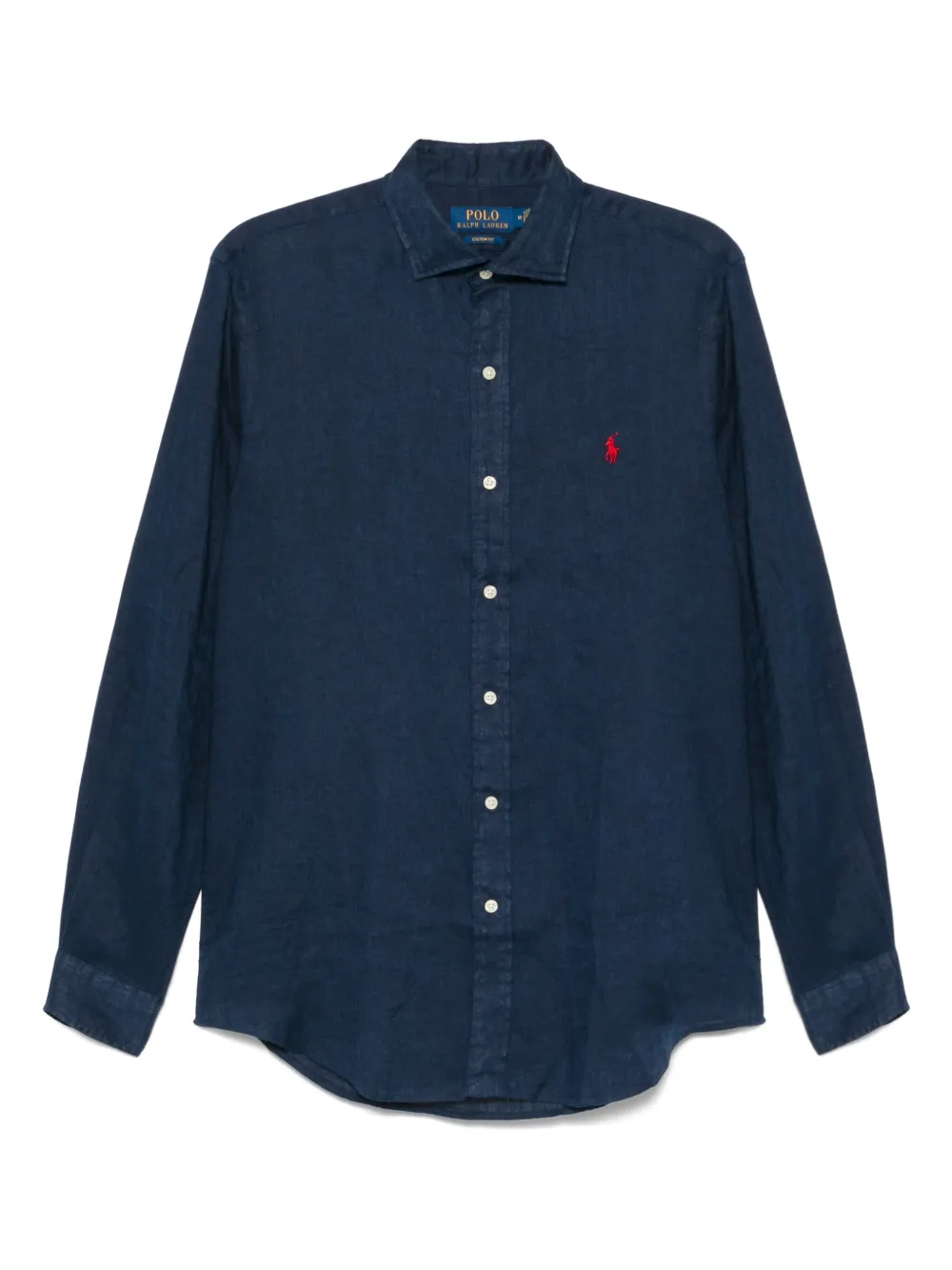 Shop Polo Ralph Lauren Linen Shirt In Blue