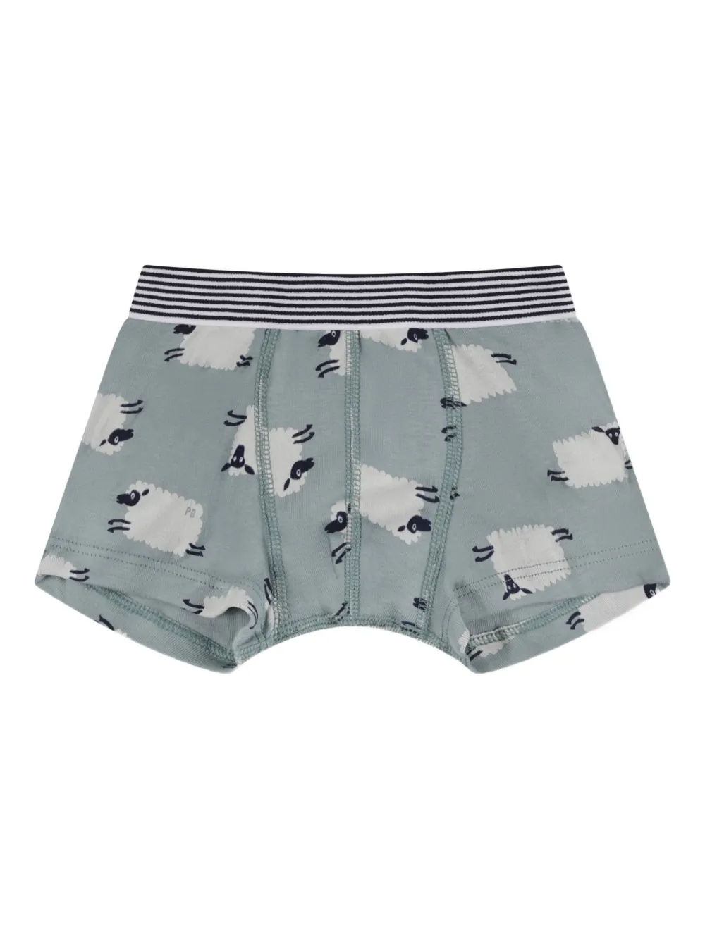 Petit Bateau Vijf katoenen boxershorts Grijs
