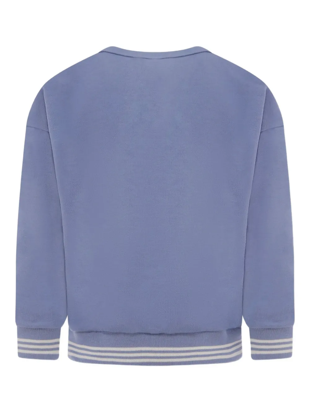 Petit Bateau letter-patch sweatshirt Blauw