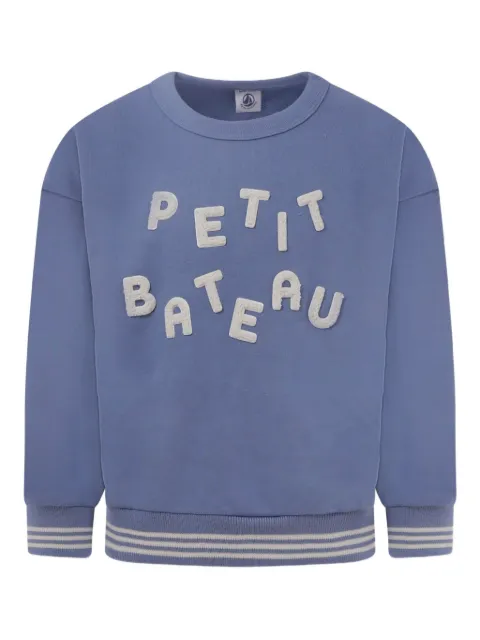 Petit Bateau letter-patch sweatshirt