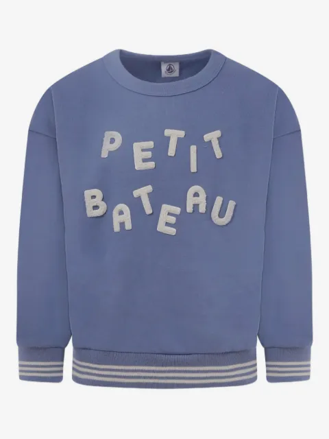 Petit Bateau sudadera con parche de letra