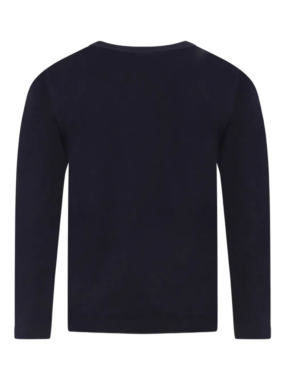 Petit Bateau Long-sleeve Graphic-print T-shirt In Blue