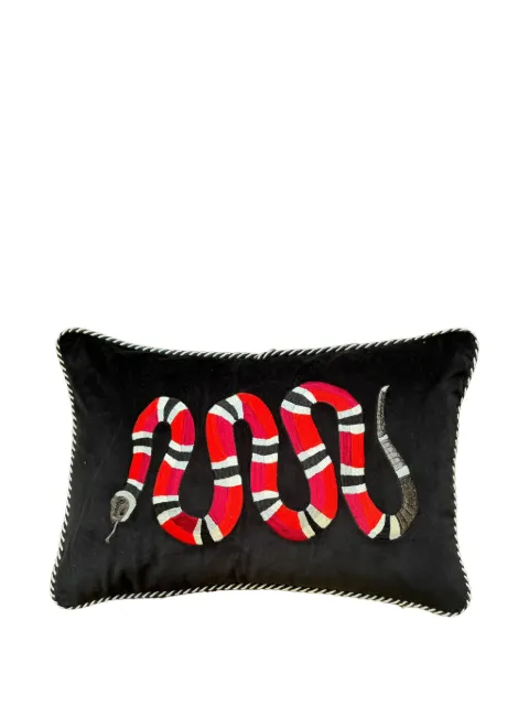 Les-Ottomans snake-embroidered decorative cushion (40cm x 60cm)