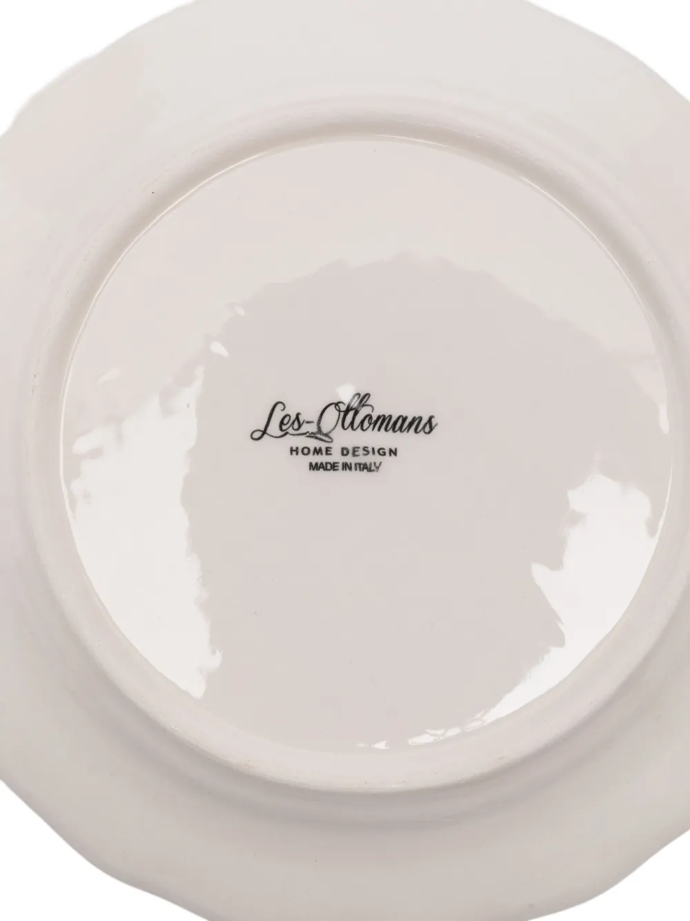 Les-ottomans Sea Stripes Plates (set Of Four) - White 