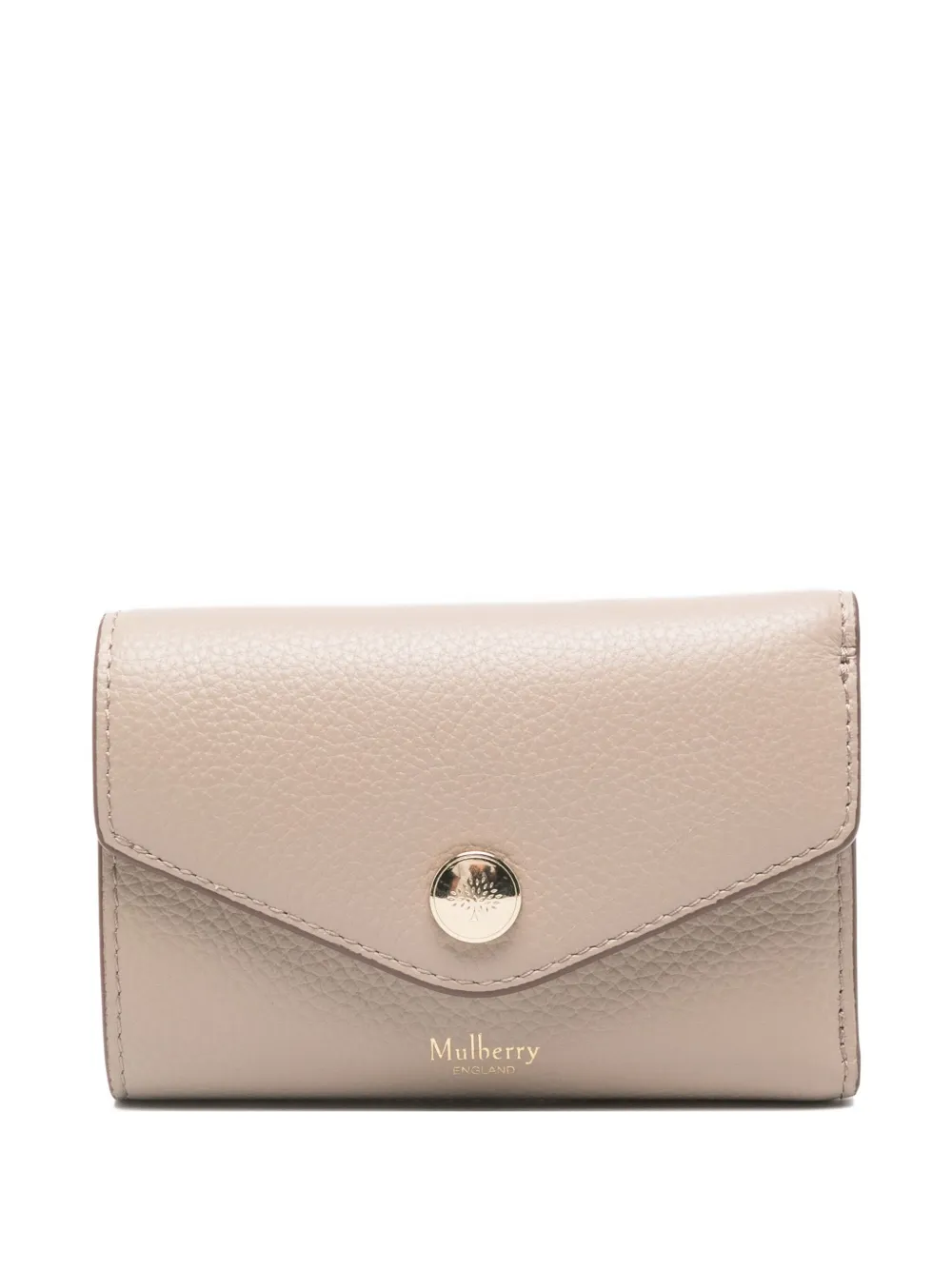 Mulberry Folded Classic Grain Wallet In Neutral