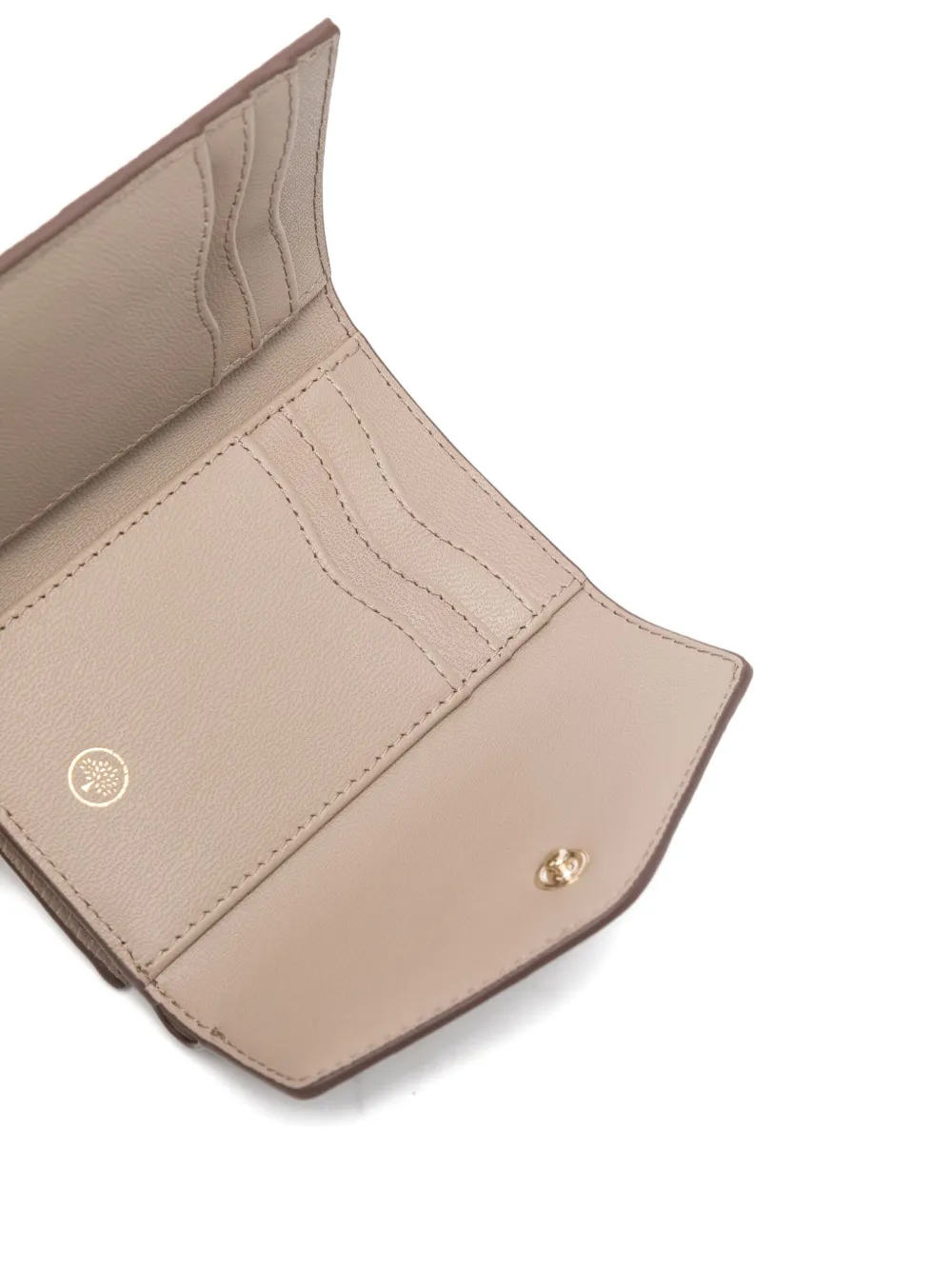 Mulberry Folded Classic Grain Wallet In Neutral