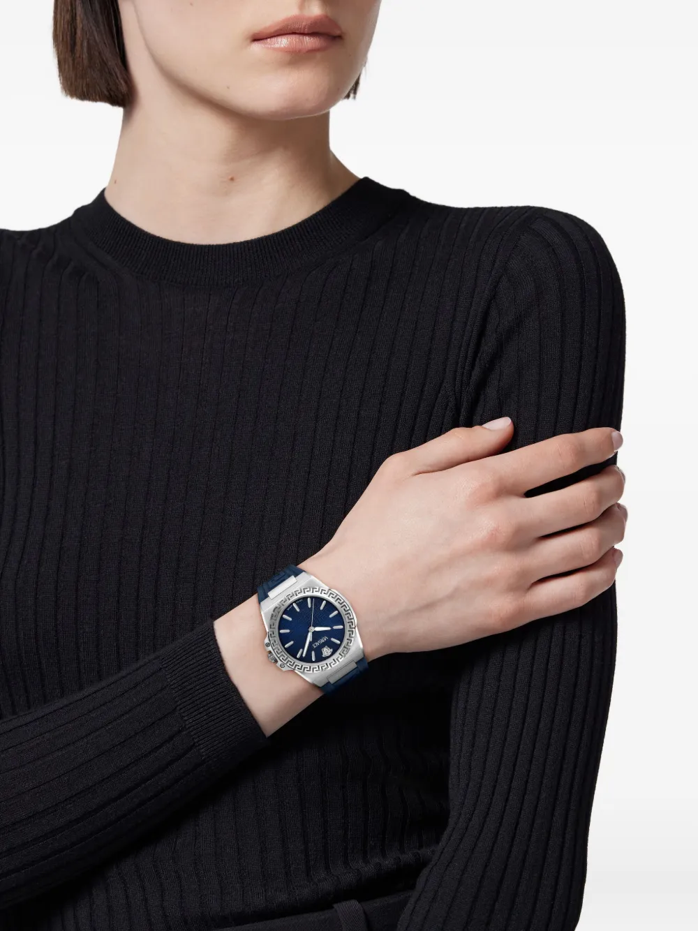 Versace Greca Reaction Lady 36 mm - Blauw