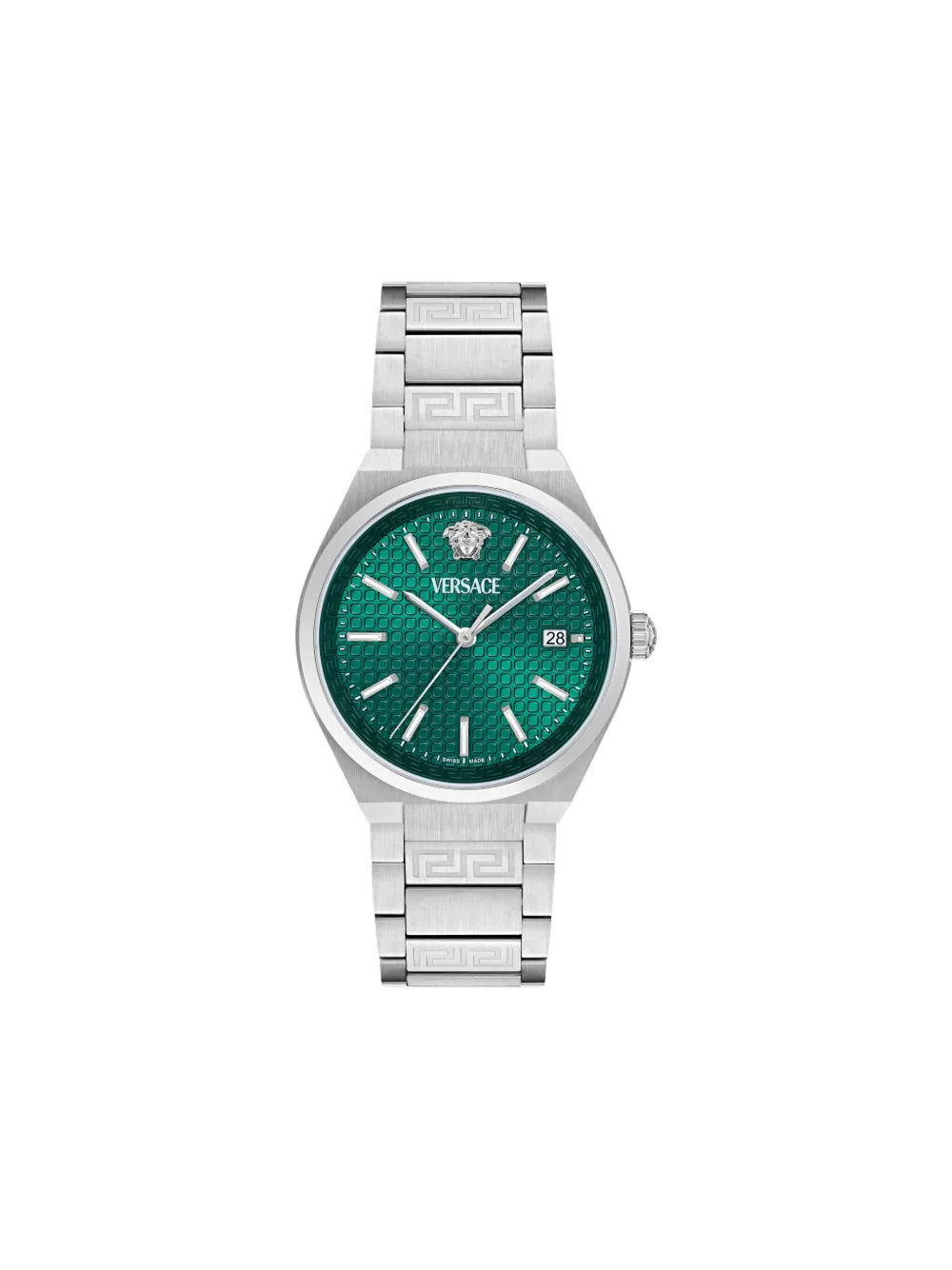 Versace Steel Greek Key 39mm - Verde