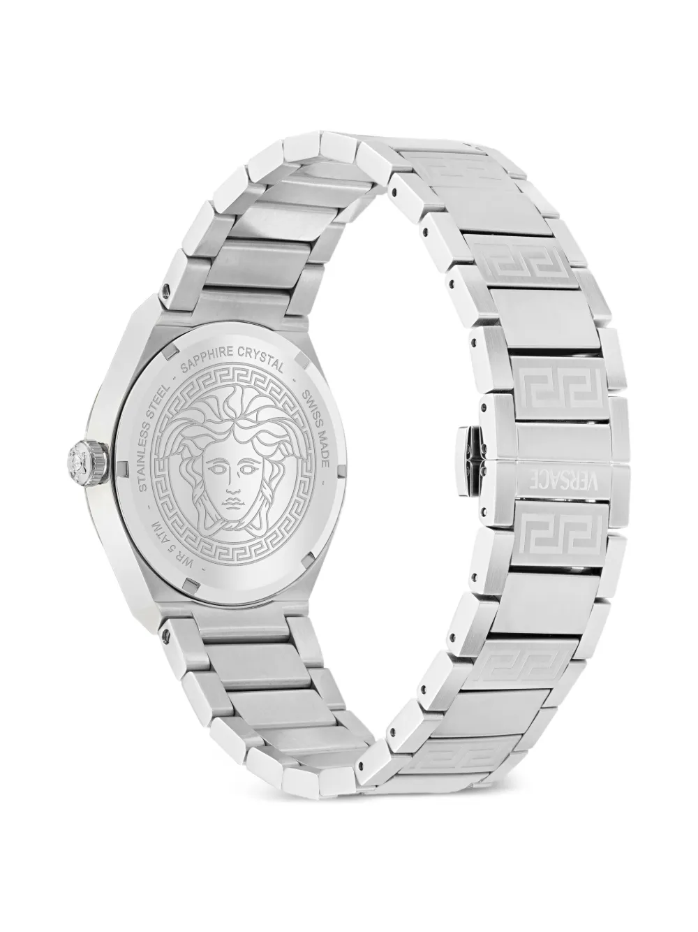  Versace Montre Steel Greek Key 39 Mm - Vert 