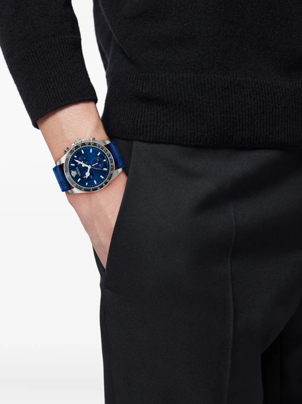 Versace Greca Chrono 43 mm - Blauw