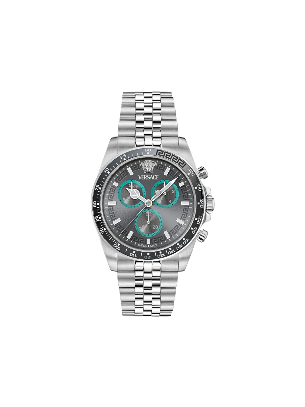 Versace Greca Chrono 43mm - Argento