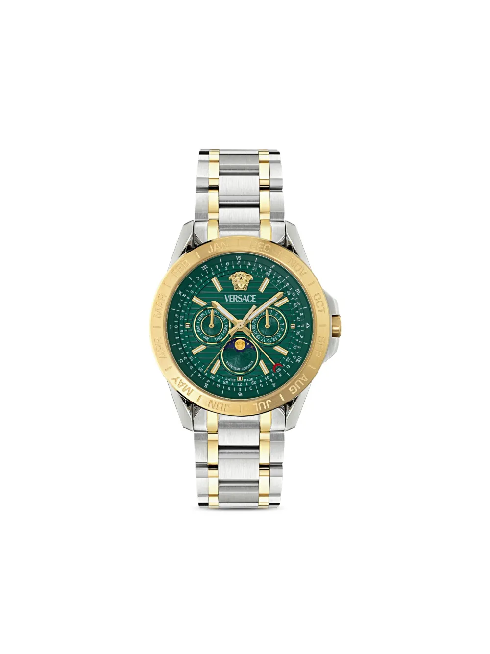 Versace ギャラクシー ムーンフェイズ 43mm - グリーン Versace ギャラクシー ムーンフェイズ 43mm - グリーン