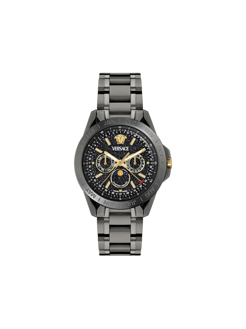 Versace Galaxy Moonphase 43mm - Argento