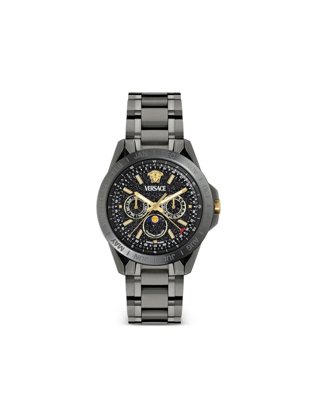 Versace ギャラクシー ムーンフェイズ 43mm - シルバートーン Versace ギャラクシー ムーンフェイズ 43mm - シルバートーン