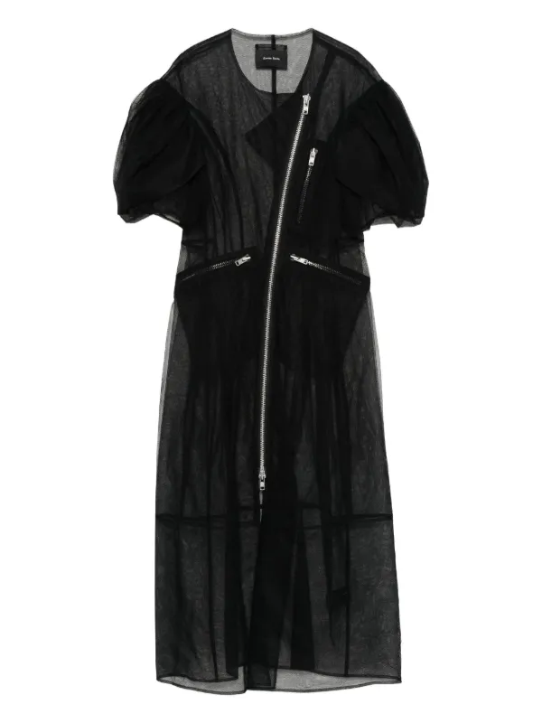 Simone Rocha Semi-sheer Dress in Black