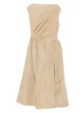 Simone Rocha draped-detail midi dress - Neutrals