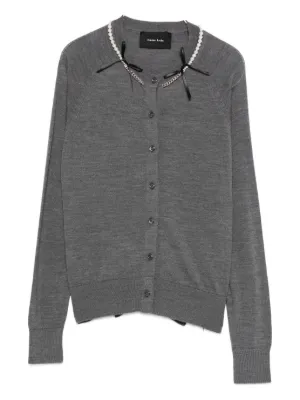 Simone Rocha　ニットカーディガン　パール 新品タグ付き simonerocha h&m ニット パール カーディガン