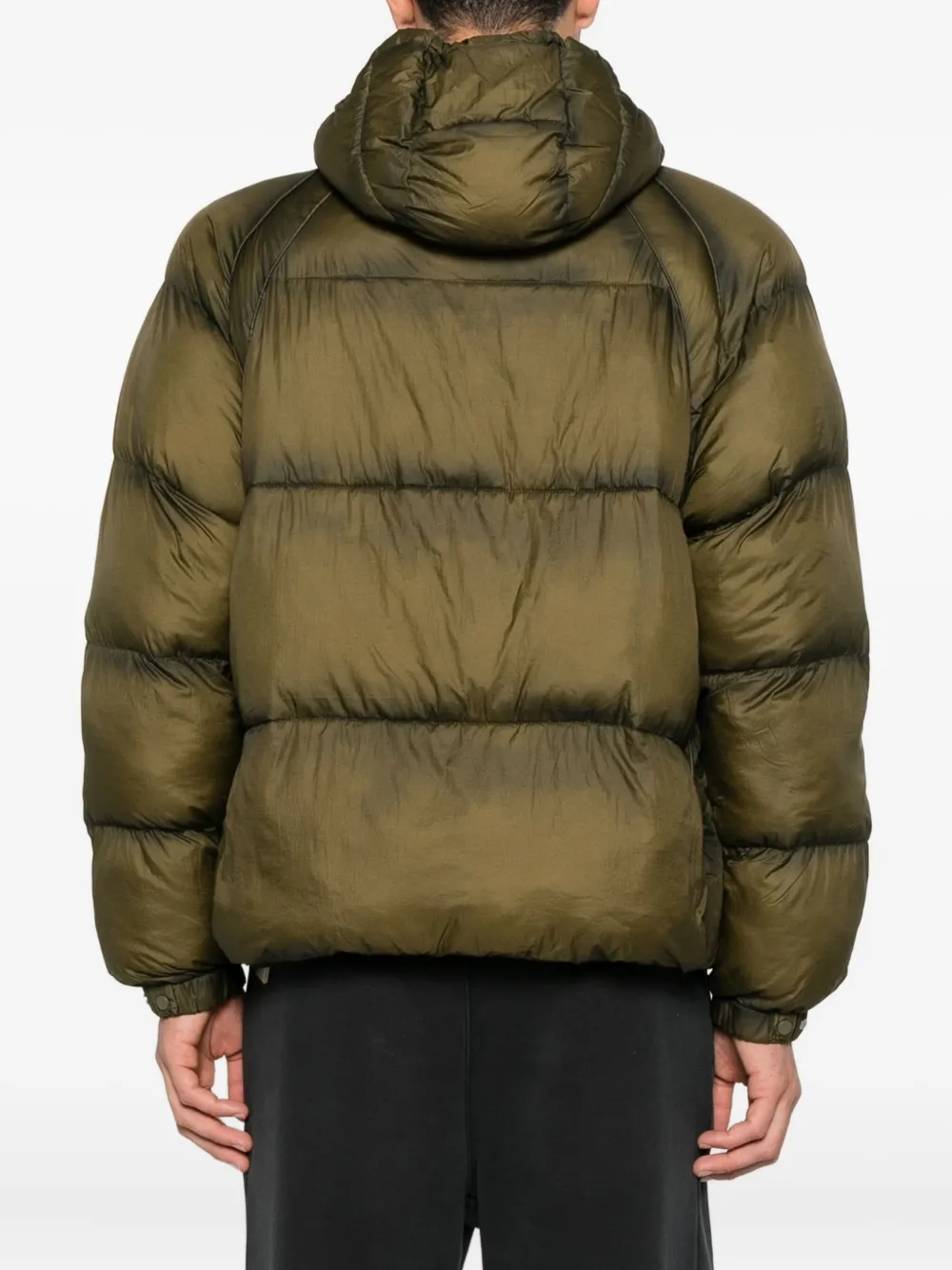 Represent Donsjack met capuchon Groen