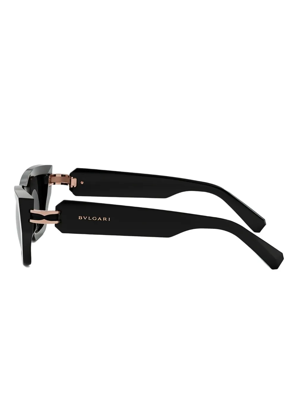 Bvlgari Zonnebril met geometrisch montuur Zwart