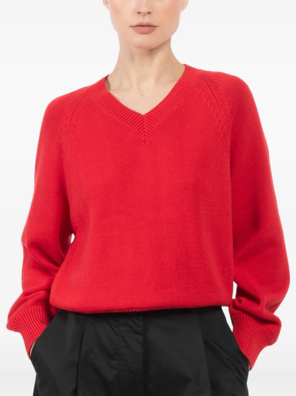 High Sport V-neck sweater - Red