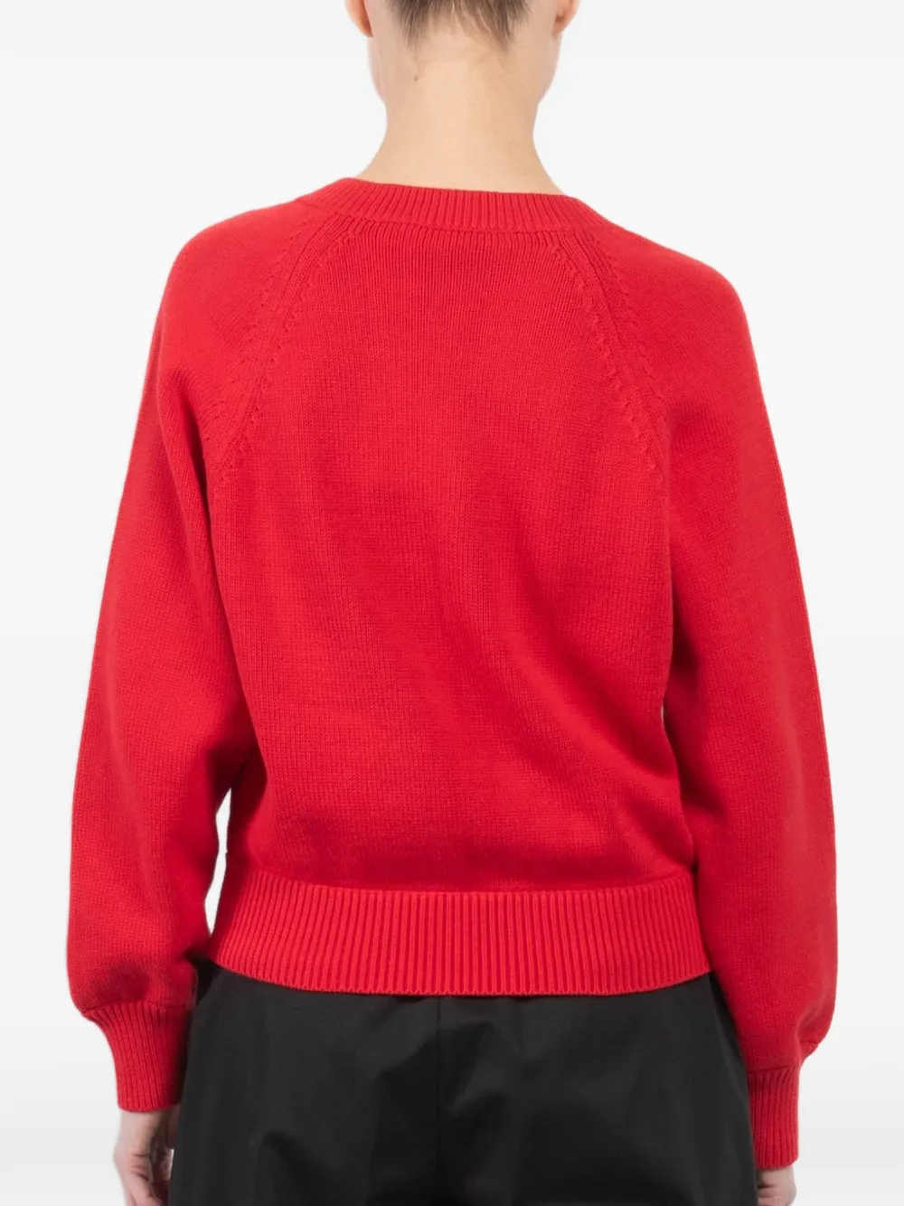 High Sport Trui met V-hals Rood
