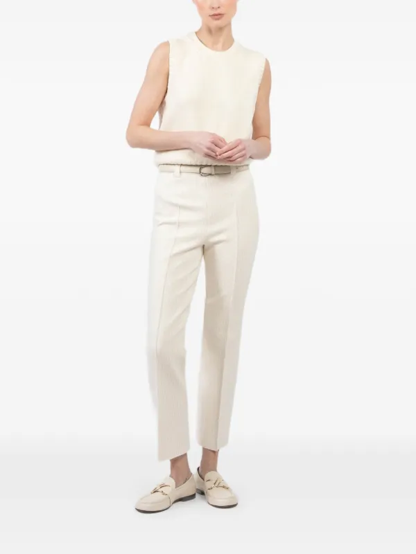 High Sport Sleeveless Crew-neck Vest in Neutrals