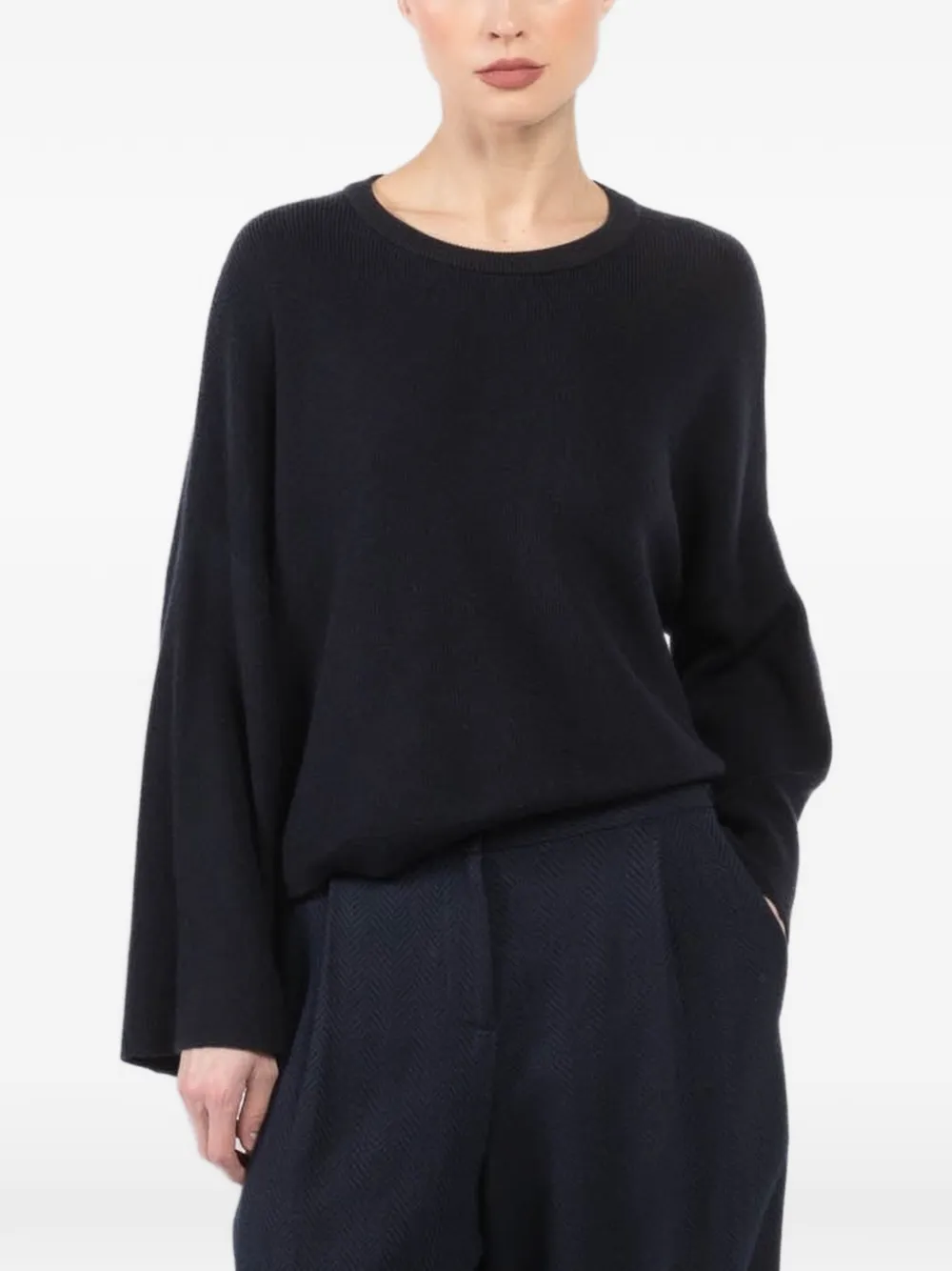 Dušan Round-neck Sweater In Blue