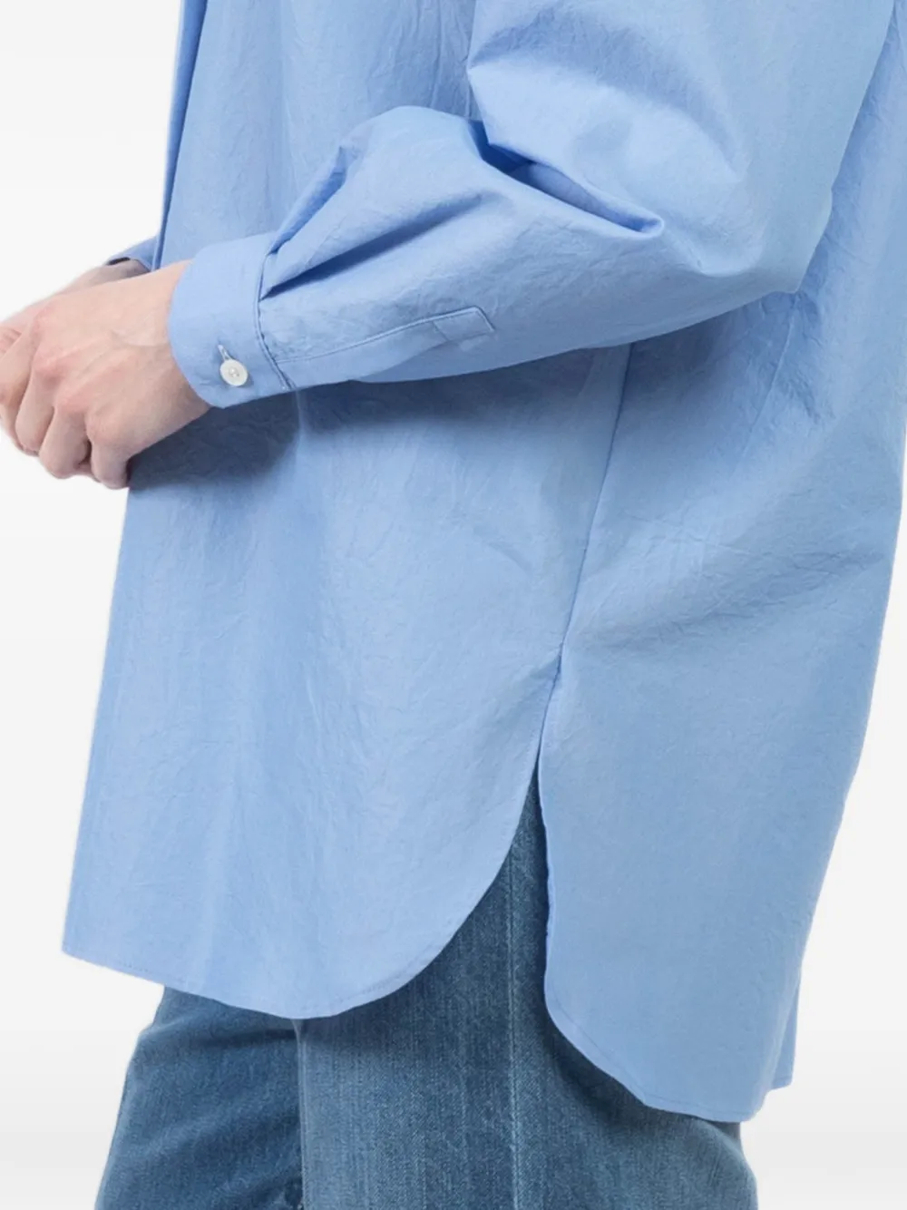Dusan Blouse met knopen Blauw