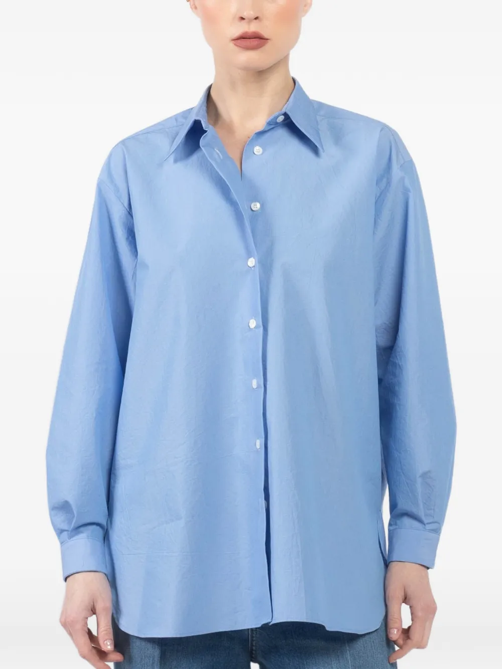 Dusan long-sleeved buttoned shirt | Blue | Image 1