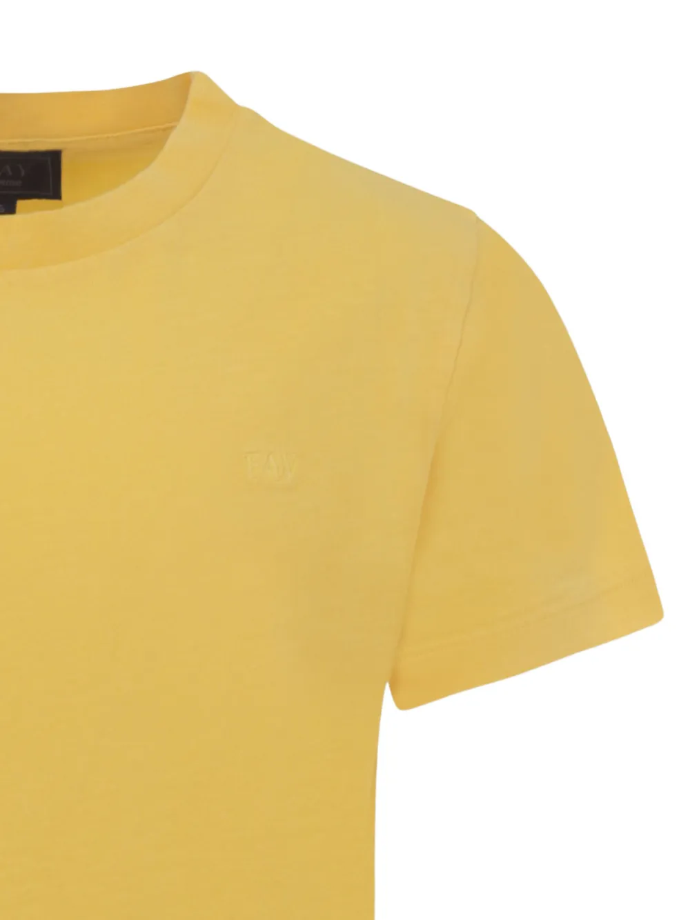  Fay Kids Logo-detail T-shirt - Yellow 