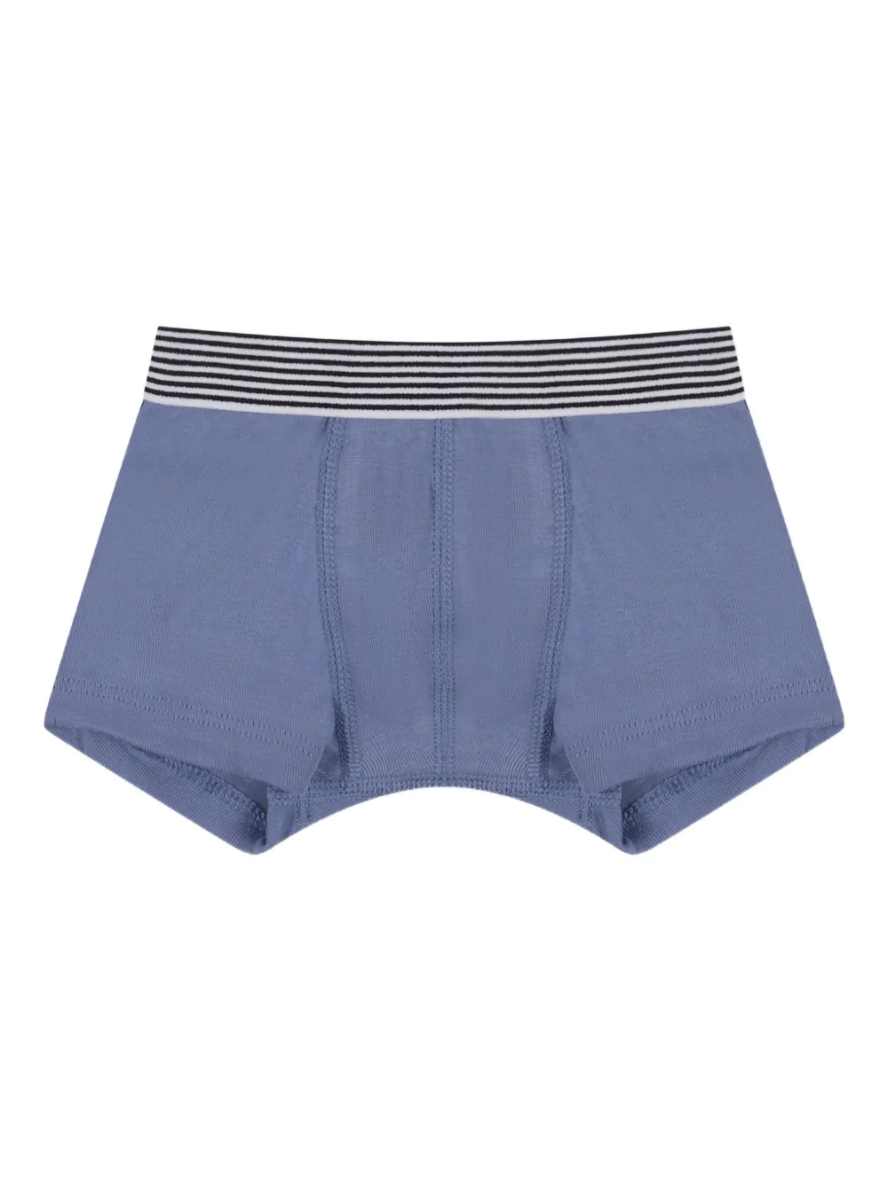 Petit Bateau Vijf gestreepte boxershorts Wit