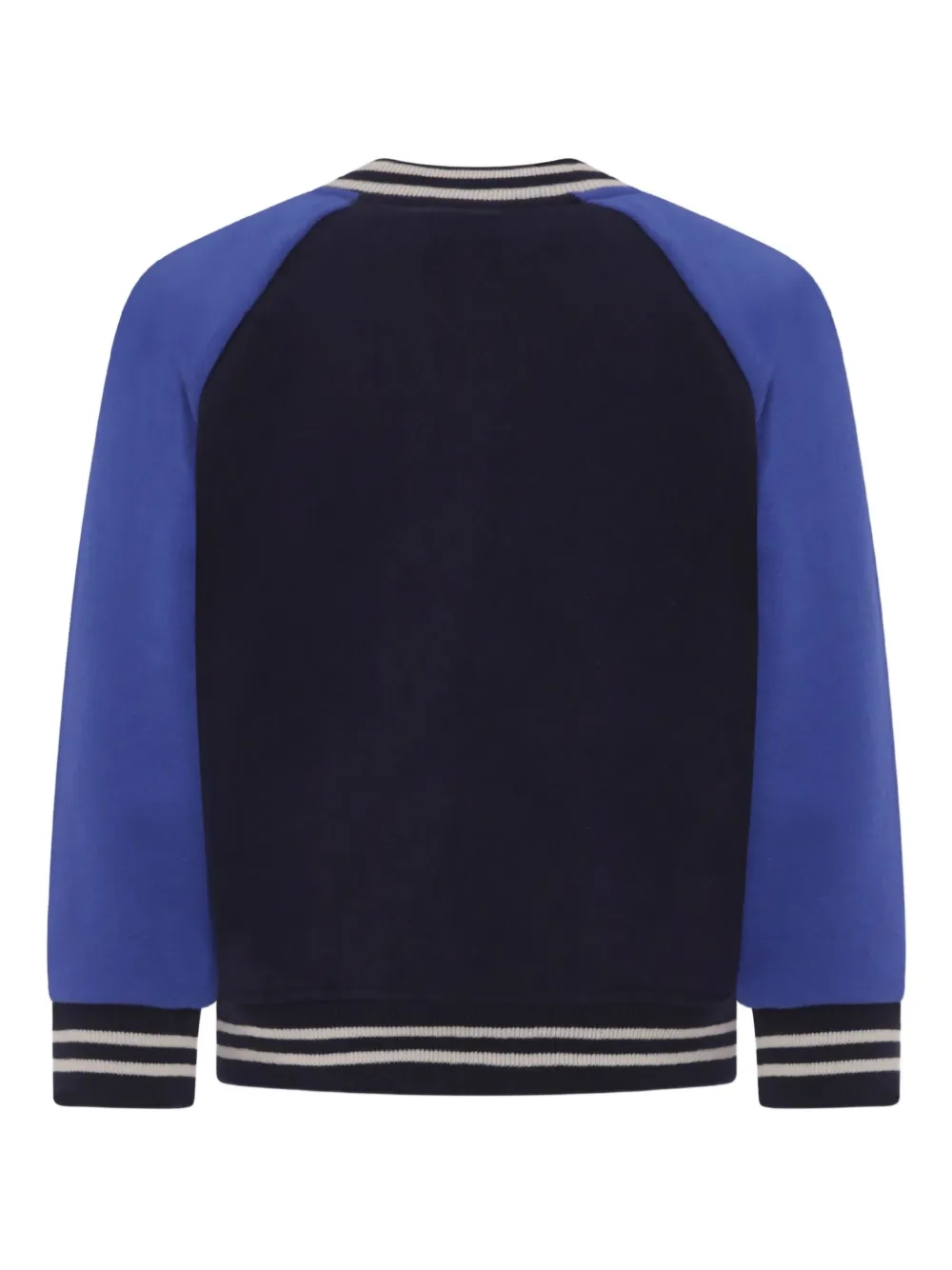 Petit Bateau Bomberjack met lange mouwen en vlakken Blauw