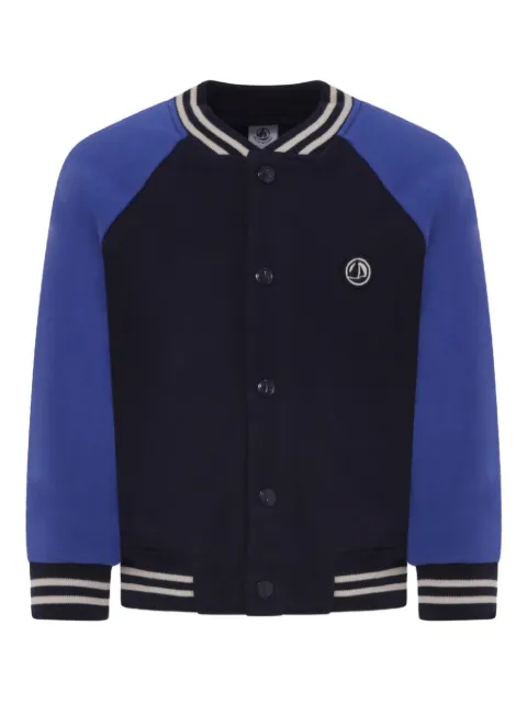 Petit Bateau long-sleeve panelled bomber jacket