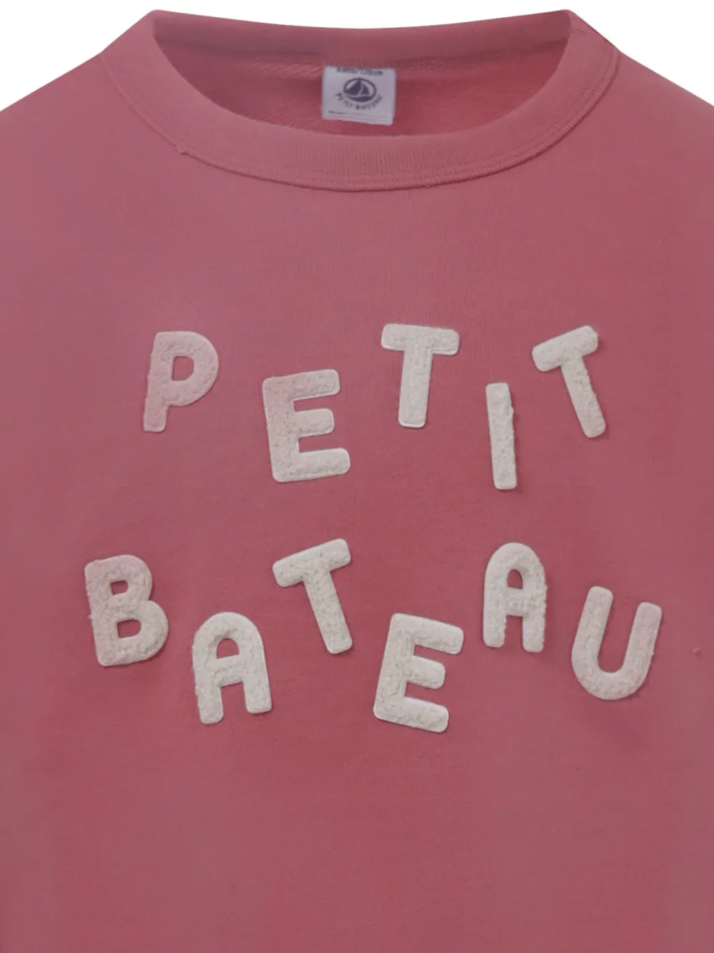 Petit Bateau Katoenen sweater met geborduurd logo Roze