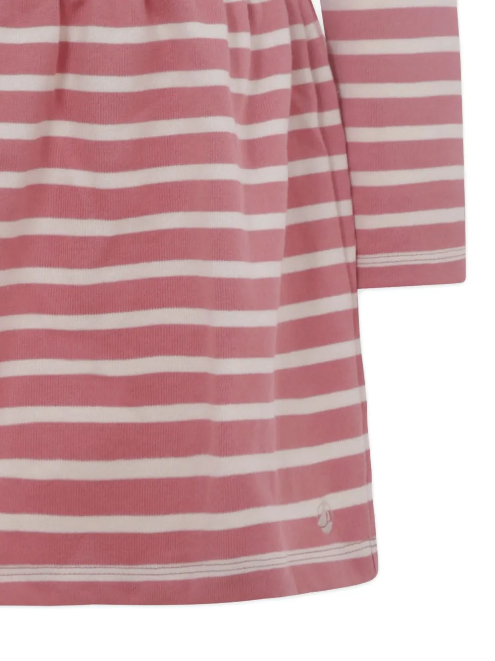 Petit Bateau striped long-sleeve dress Roze