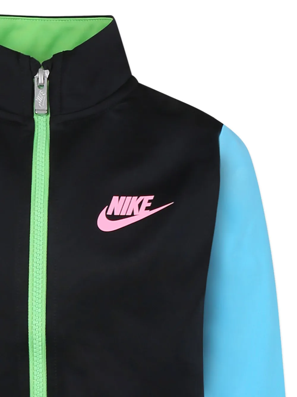 Nike Kids color-block tracksuit Zwart