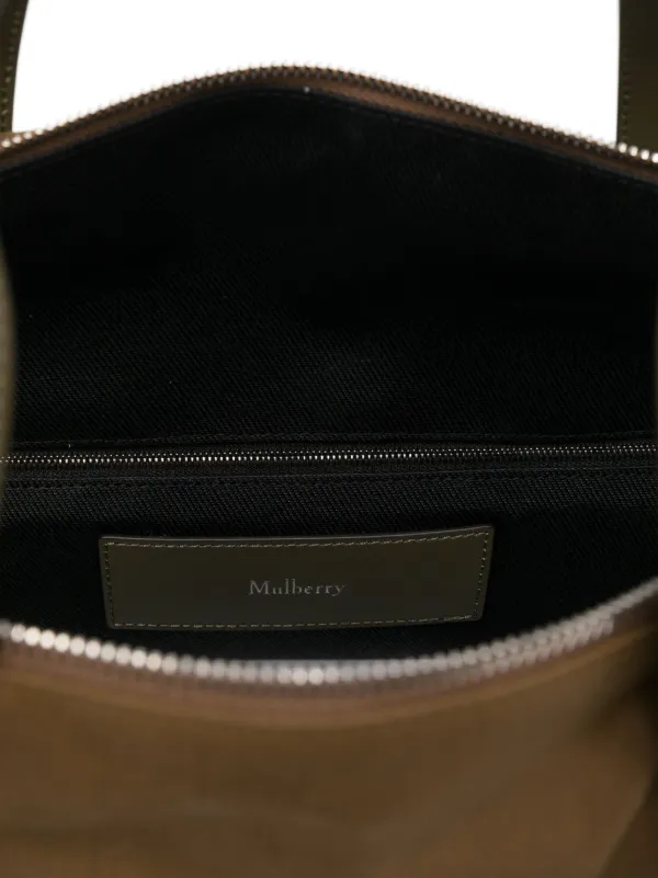 Mulberry Heritage Waxed Day Clipper ボストンバッグ | グリーン