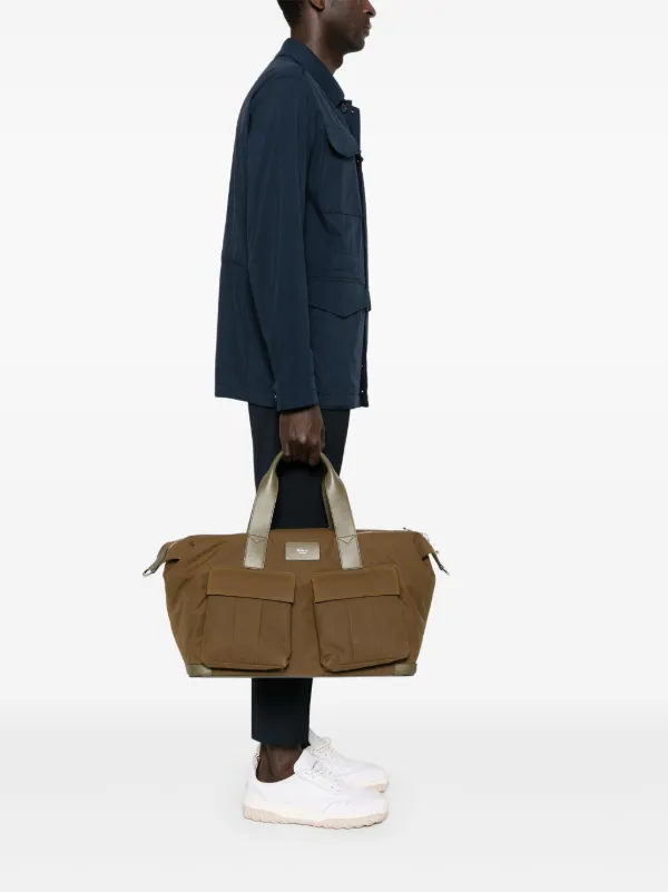Mulberry Heritage Waxed Day Clipper ボストンバッグ | グリーン