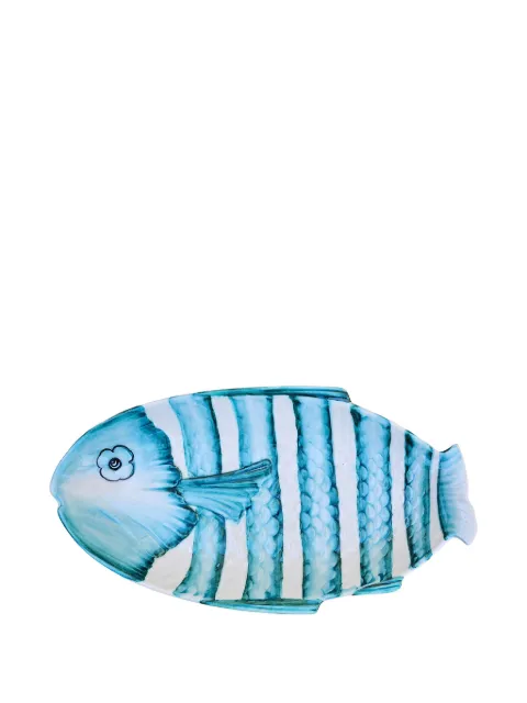 Les-Ottomans fish-shaped serving plate (40cm)