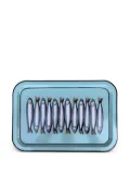 Les-Ottomans hand-painted iron tray (43cm x 20cm) - Blue