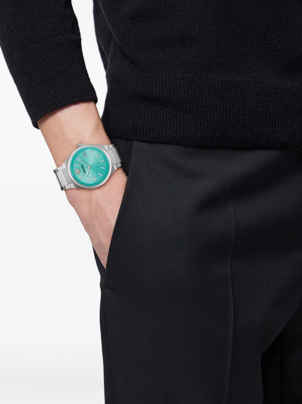 Versace V-Auria 39 mm - Zilver