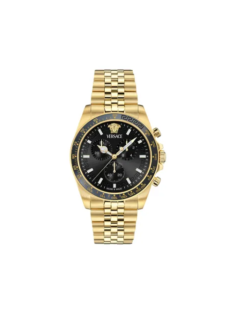 Versace ساعة 'غريكا كرونو' 43 ملم