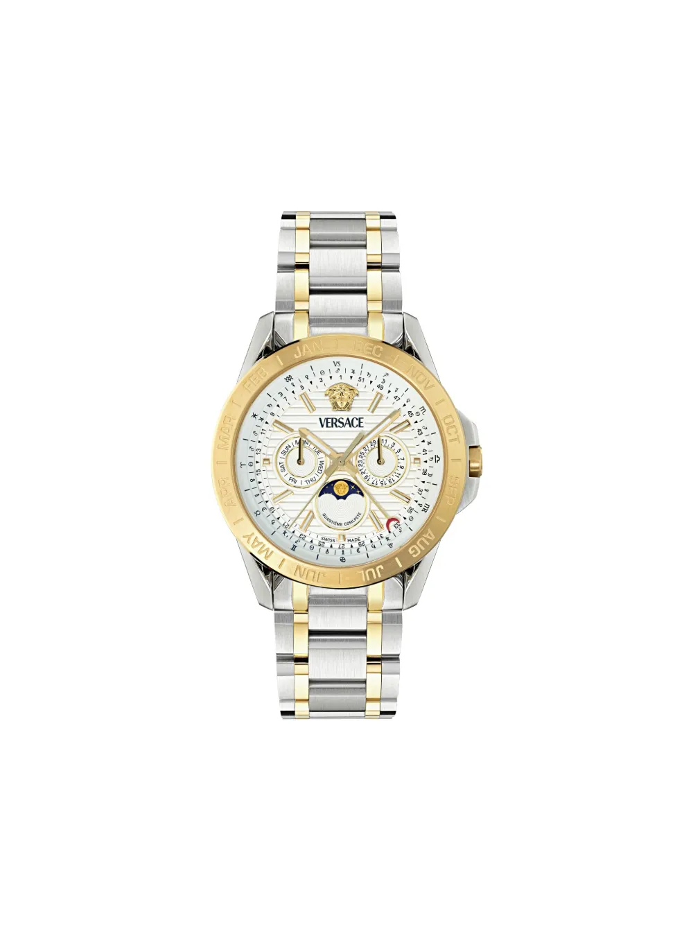 Versace Galaxy Moonphase 43mm - Argento
