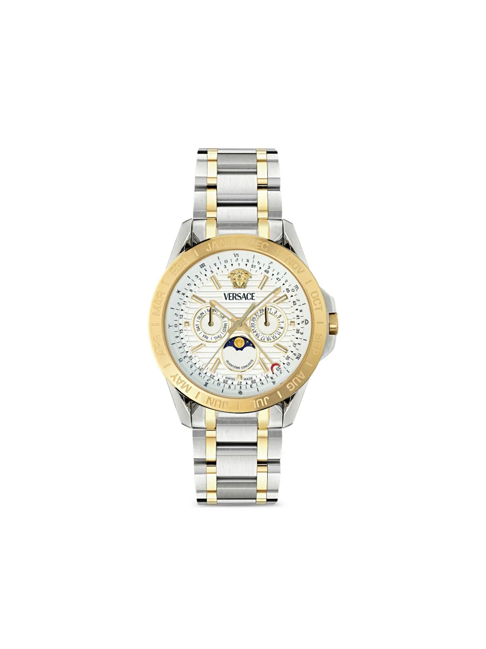 Versace ギャラクシー ムーンフェイズ 43mm - シルバートーン Versace ギャラクシー ムーンフェイズ 43mm - シルバートーン