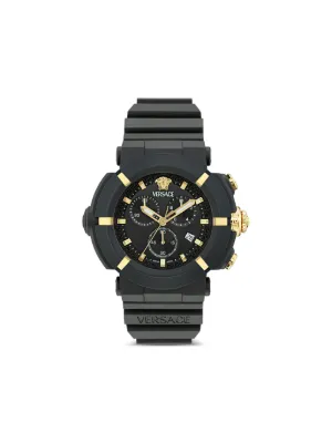 Versace V-Legend Chrono 44mm Watch | Black | FARFETCH ZA